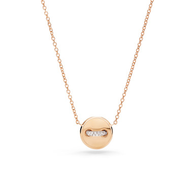 Halsschmuck, Weißgold, Pomellato Pom Pom Dot Wendbare Halskette