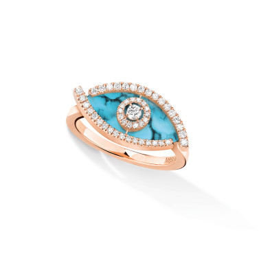         Roségold, Ringe, Messika Lucky Eye Türkis Ring