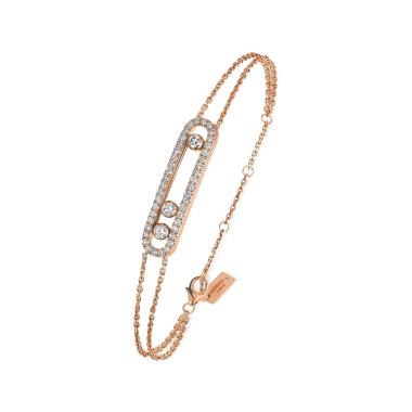 Armschmuck, Roségold, Messika Move Classique Pavé Armband