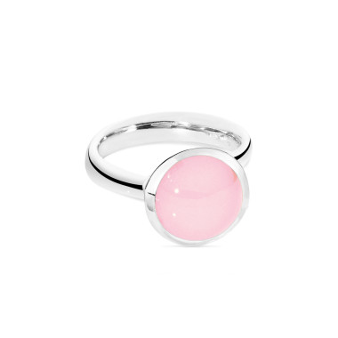         Weißgold, Ringe, Tamara Comolli BOUTON Ring Large mit Chalcedon