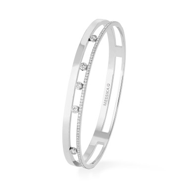         Weißgold, Armschmuck, Messika Move Romane Armreif