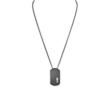 Halsschmuck, Titan, Messika Move Titanium Anhänger mit Halskette