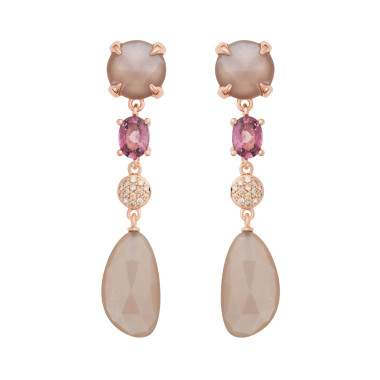         Roségold, Ohrringe, Bron Catch Ohrschmuck