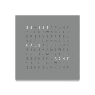Wanduhr, Qlocktwo EARTH 45 EDITION GREY PEPPER 