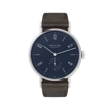 Unisex, Handaufzug, NOMOS Glashütte Tangente 38 nachtblau