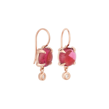         Roségold, Ohrringe, Bron Catch Ohrhänger