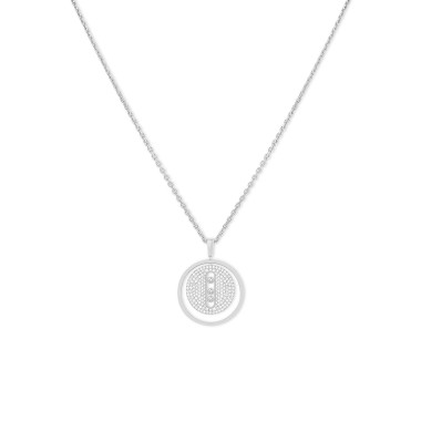         Weißgold, Halsschmuck, Messika Lucky Move MM Pavé Collier