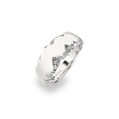 Ringe, Weißgold, Schmuckwerk Ring Alpenring