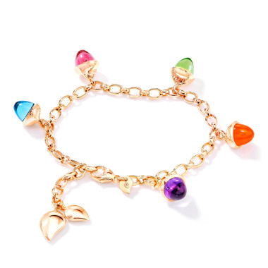         Roségold, Armschmuck, Tamara Comolli MIKADO Flamenco Charm Armband 'Candy'