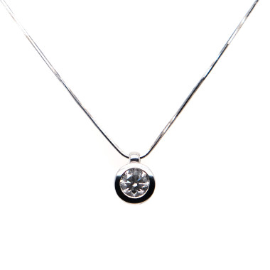 Platin, Halsschmuck, Juwelier Michels SPARKLING Anhänger 1 Karat Platin 