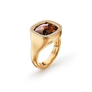 Ringe, Gelbgold, Ole Lynggaard Copenhagen Cushion Ring
