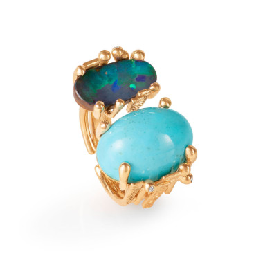         Gelbgold, Ringe, Ole Lynggaard Copenhagen BoHo Doppelring