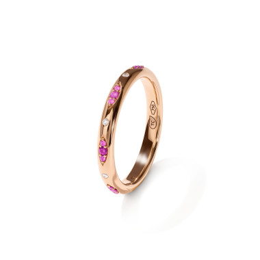         Roségold, Ringe, Tamara Comolli GYPSY Bandring Pavé 'Blush'