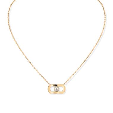Halsschmuck, Gelbgold, Messika So Move Diamantkette