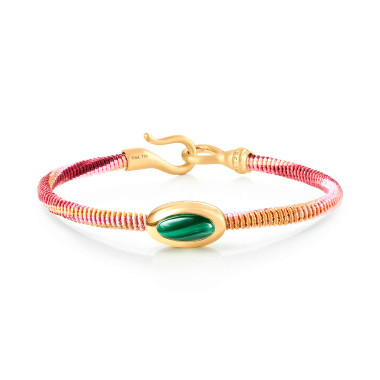         Gelbgold, Armschmuck, Ole Lynggaard Copenhagen Life Armband mit Malachit