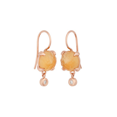         Roségold, Ohrringe, Bron Catch Ohrhänger