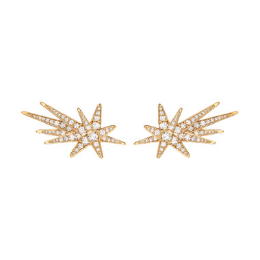         Gelbgold, Ohrringe, Ole Lynggaard Copenhagen Funky Shooting Stars Ohrstecker