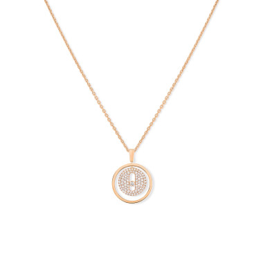         Roségold, Halsschmuck, Messika Lucky Move PM Pavé Collier