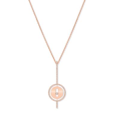 Halsschmuck, Roségold, Messika Lucky Move Arrow Collier