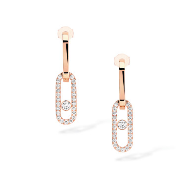         Roségold, Ohrringe, Messika Move Link Ohrhänger