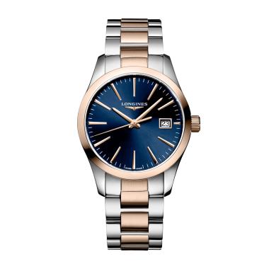 Damenuhr, Quarzwerk, Longines CONQUEST CLASSIC