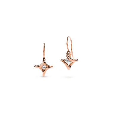 Ohrringe, Rotgold, Niessing Spannring® Ära Ohrhänger