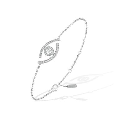 Armschmuck, Weißgold, Messika Lucky Eye Armband