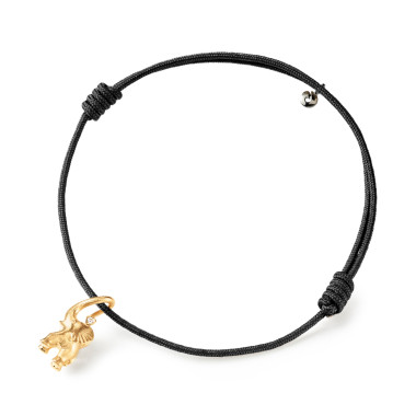         Gelbgold, Armschmuck, Ole Lynggaard Copenhagen Elephant Kordelarmband