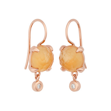         Roségold, Ohrringe, Bron Catch Ohrhänger