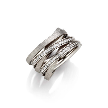         Weißgold, Ringe, Schmuckwerk Saturn Ring