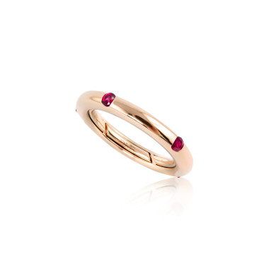         Roségold, Ringe, Adolfo Courrier Bordeaux Ring
