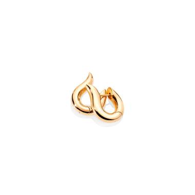 Ohrringe, Gelbgold, Tamara Comolli SIGNATURE Hoop Ohrringe small 18K Gelbgold