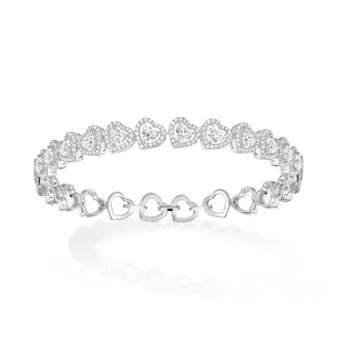 Armschmuck, Weißgold, Messika Joy Cœur Armband