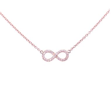 Halsschmuck, Roségold, Juwelier Michels LOVE Collier Eternity Brillant