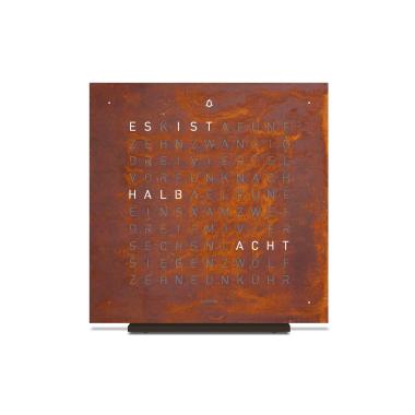 Tischuhr, Qlocktwo EARTH 13.5 CREATOR´S EDITION RUST 