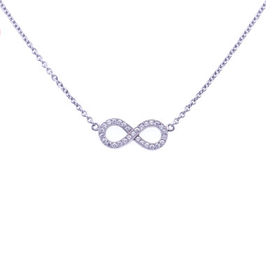         Platin, Halsschmuck, Juwelier Michels LOVE Collier Eternity Brillant