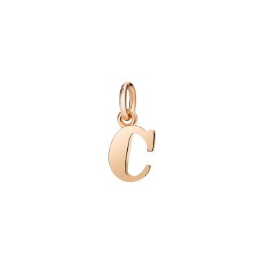 Halsschmuck, Roségold, DoDo Anhänger Buchstabe C