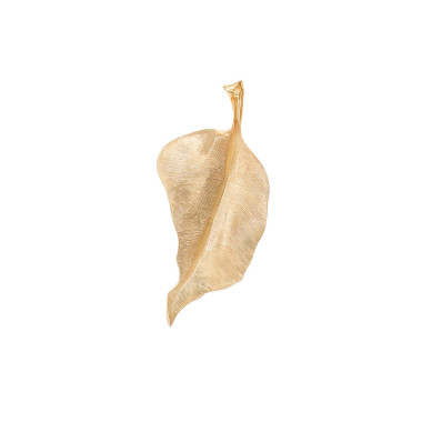         Gelbgold, Halsschmuck, Ole Lynggaard Copenhagen Leaves Anhänger groß