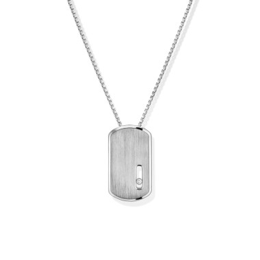         Titan, Halsschmuck, Messika Move Titanium Anhänger mit Halskette
