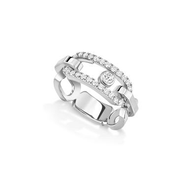Ringe, Weißgold, Messika Move Link Diamantenring