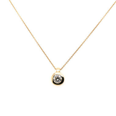         Gelbgold, Halsschmuck, Juwelier Michels SPARKLING Anhänger 0,3 Karat Gelbgold 