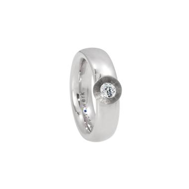 Ringe, Weißgold, Schmuckwerk Glasklar Ring