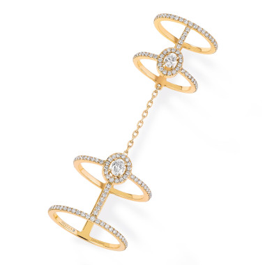         Gelbgold, Ringe, Messika Glam'azone Double Pavé Ring