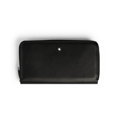         Montblanc Continental-Brieftasche 12 cc mit Reißverschluss aus Soft Leder