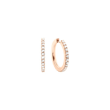 Ohrringe, Roségold, Ole Lynggaard Copenhagen Love Bands Creole Small