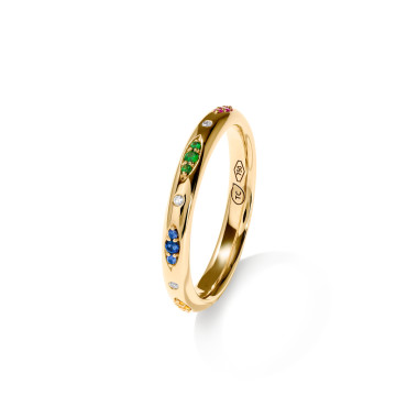         Gelbgold, Ringe, Tamara Comolli GYPSY Bandring Pavé 'Candy'