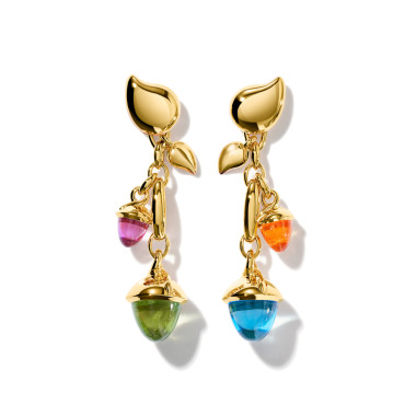         Gelbgold, Ohrringe, Tamara Comolli MIKADO Ohrringe Dangling 2 Acorns 'Candy'