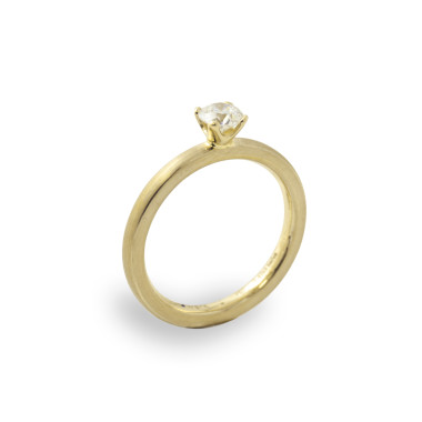         Gelbgold, Ringe, Schmuckwerk Alpen Solitairering