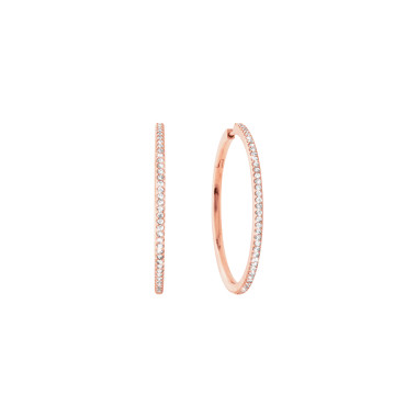 Ohrringe, Roségold, Ole Lynggaard Copenhagen Love Band Creole Large