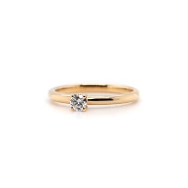 Ringe, Gelbgold, Juwelier Michels CLASSICS Solitär 0,20 Karat Gelbgold